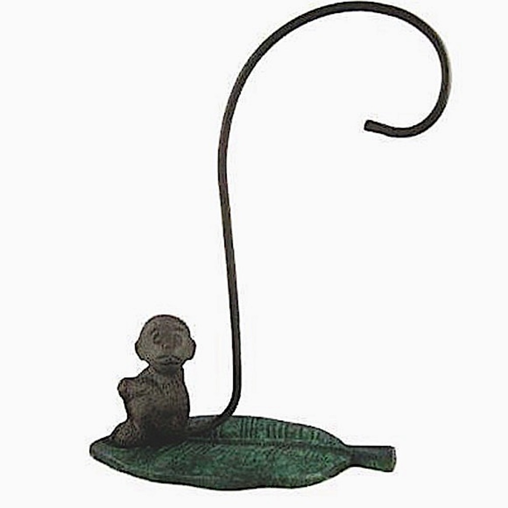 Metal Brass Monkey Banana Fruit Holder